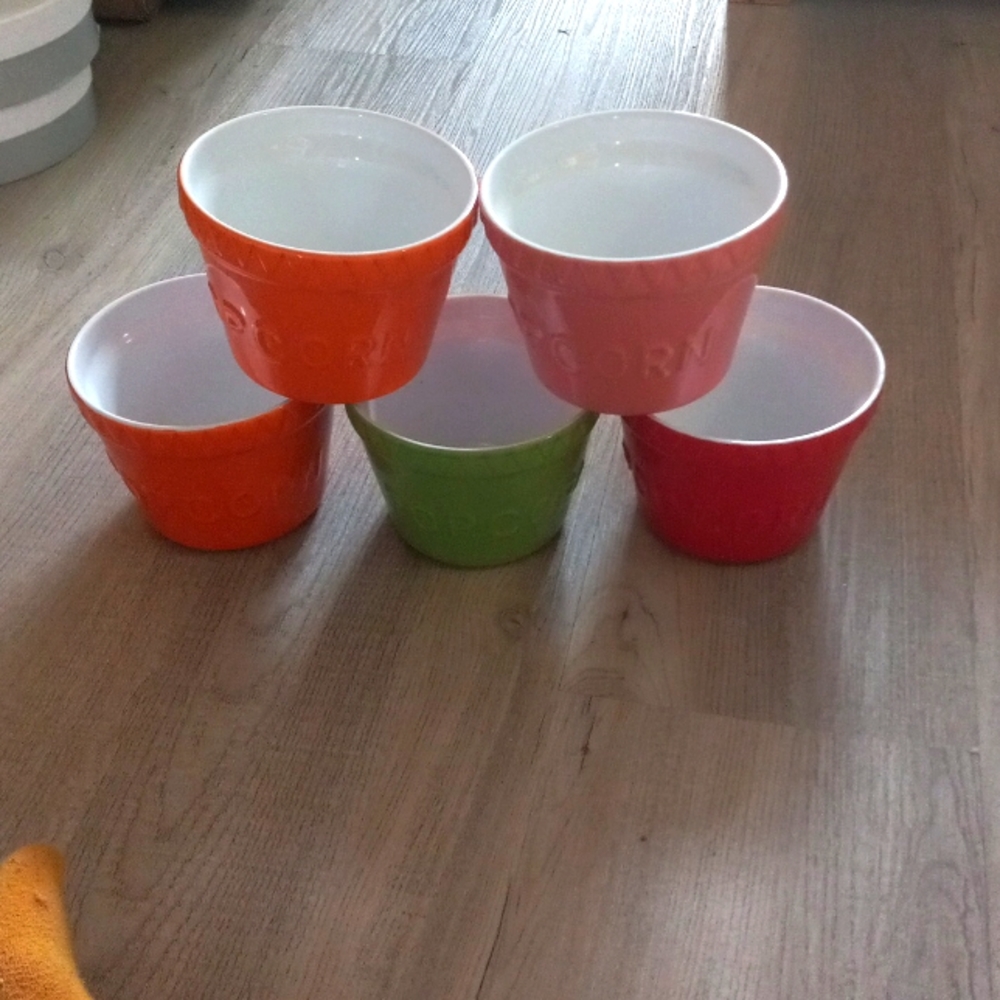 COPY - 5 Popcorn Snack Bowls